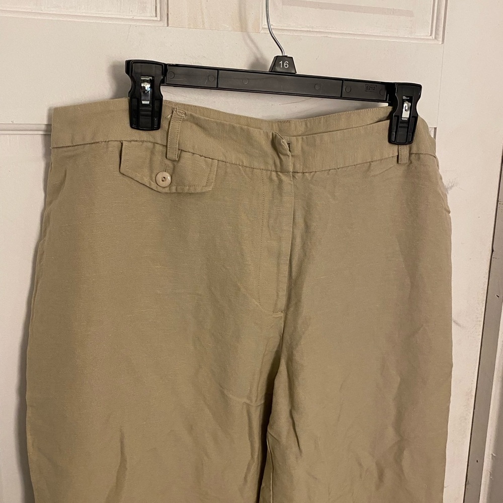 Emma James Tan Linen Trousers